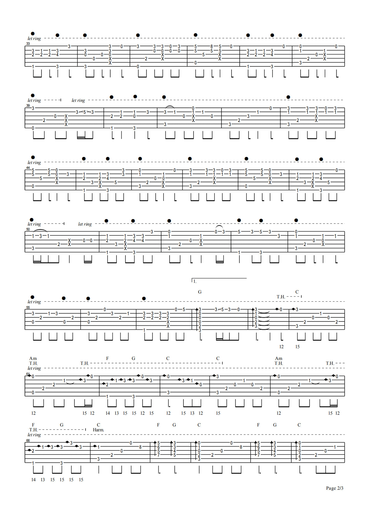 赵雷《成都》吉他谱 - 免费版第2张