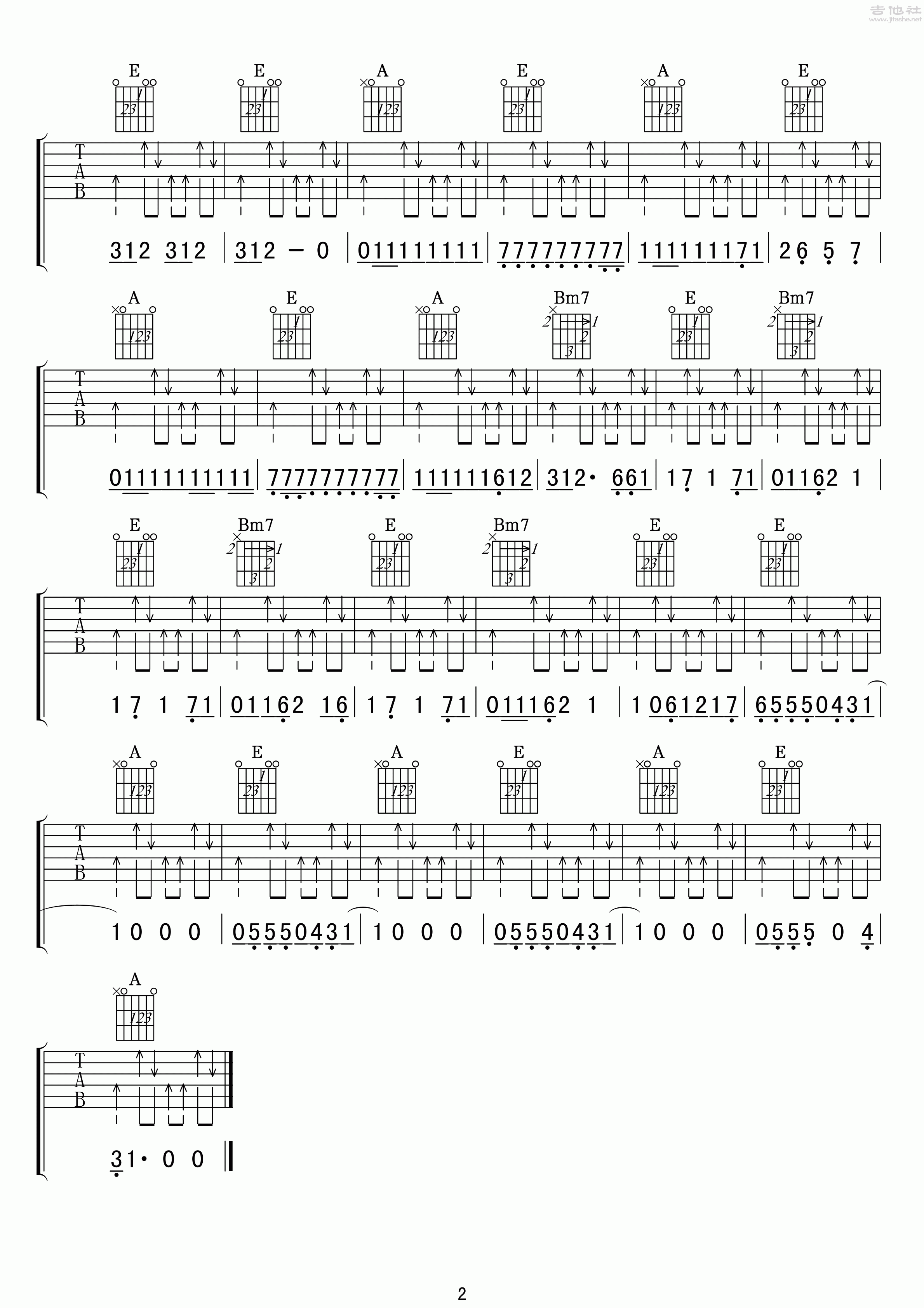《Tell Me Your Wish》吉他谱第2张