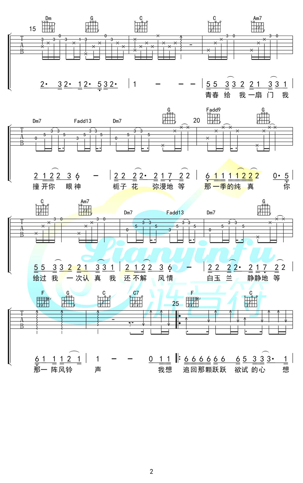 赵照《犀安路999号》吉他谱 - 非常多人都在弹的版本第2张