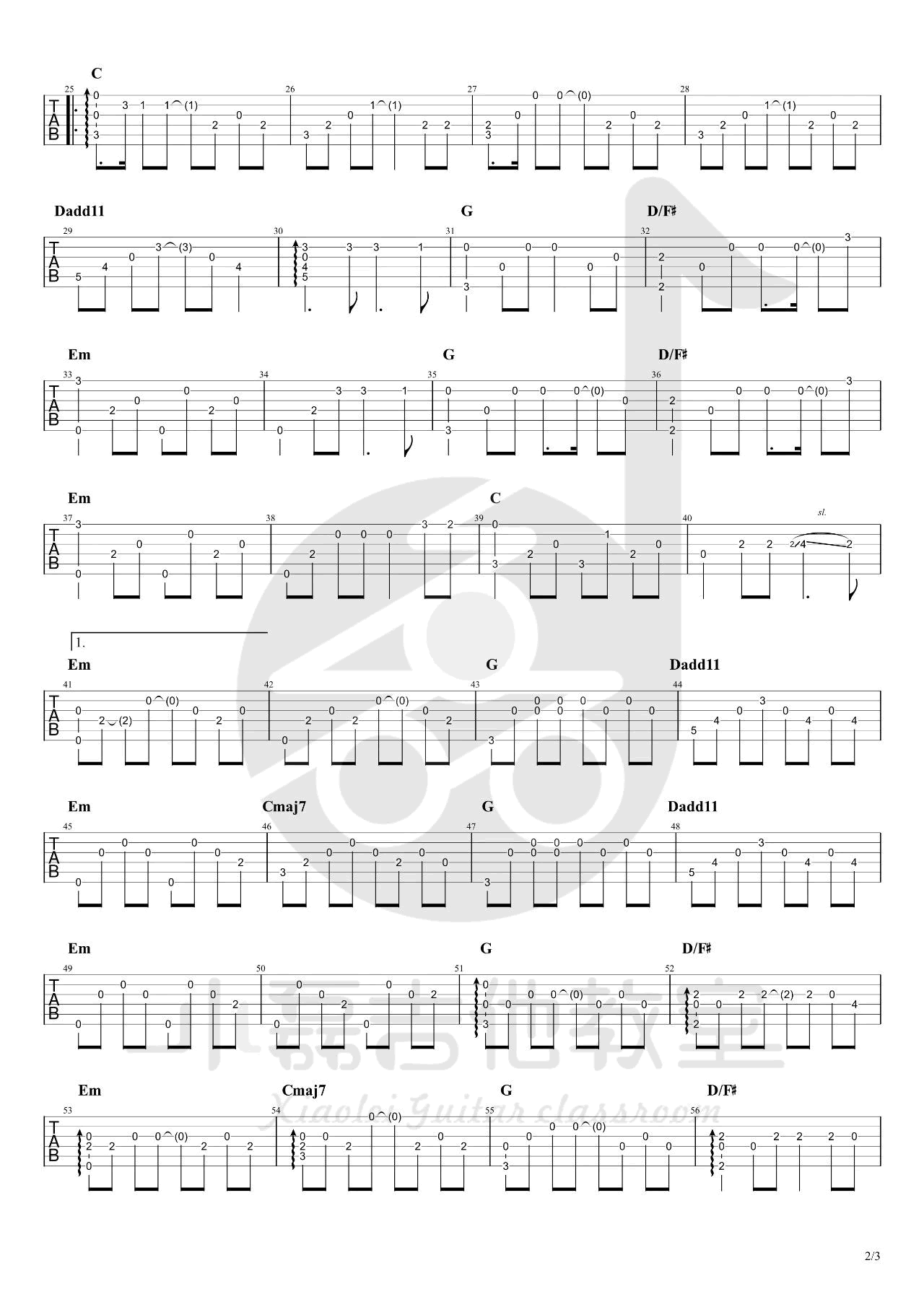 麻园诗人《泸沽湖》吉他谱 - 免费版第2张