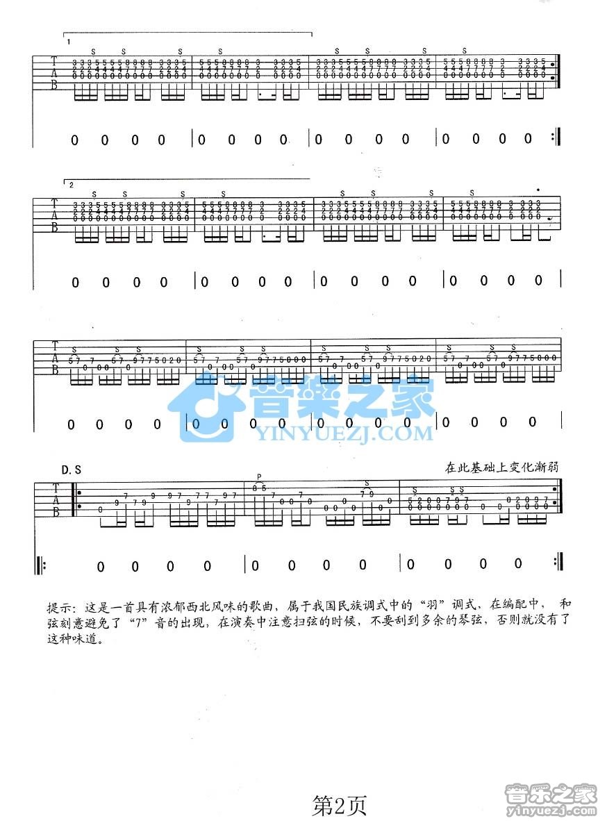 野孩子《你可知道》吉他谱 - 免费版第2张